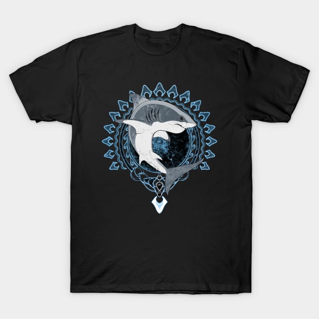 Great White Shark T-Shirt by NicGrayTees
